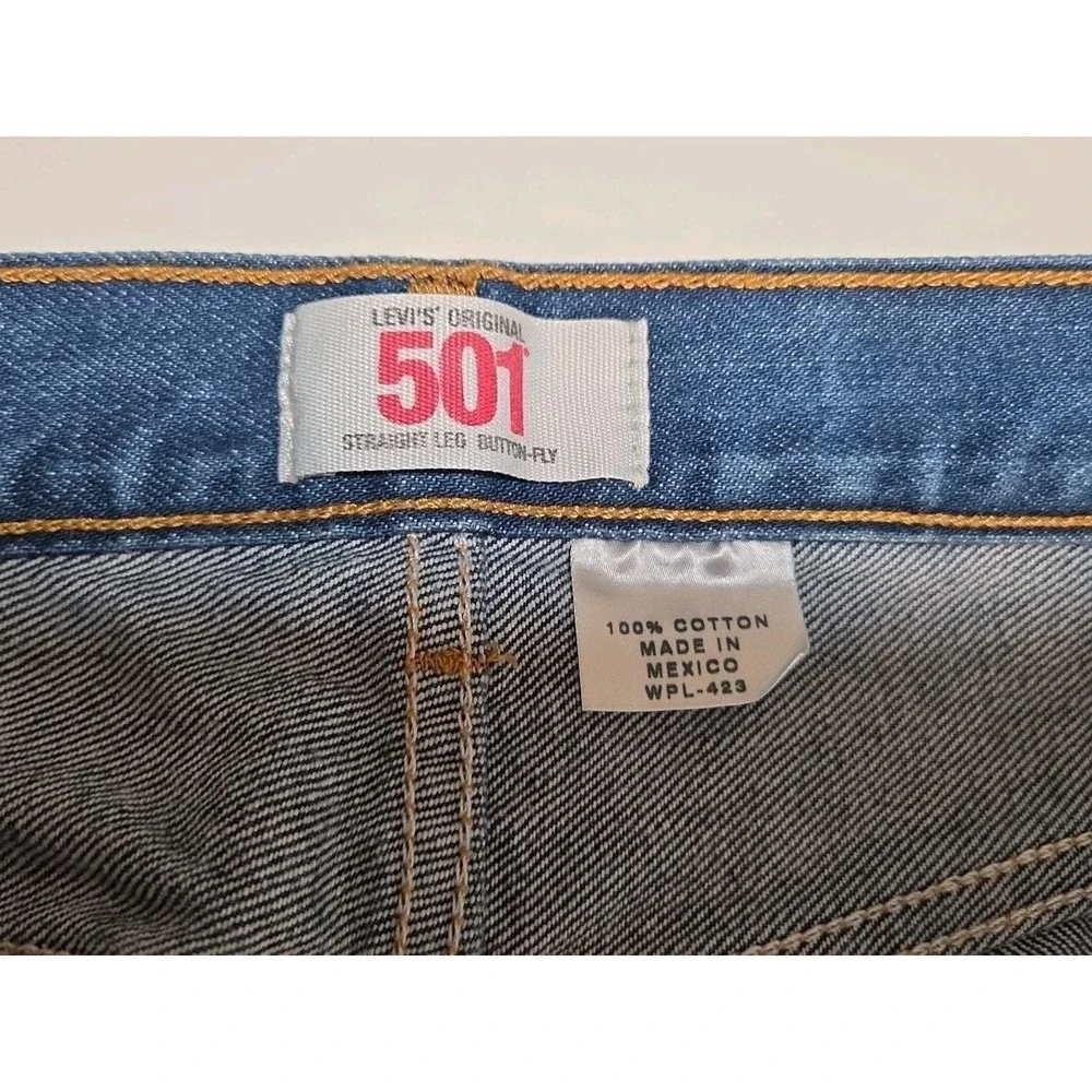 Levi's Jeans Men 34x30 Blue‎ Button-Fly 501 Original Good